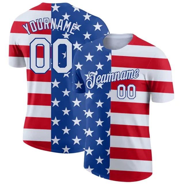 Customized private label oversized short sleeves tee shirt high quality full sublimation american flag t shirt design with logo