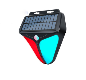 Lampes de rue solaires LED Lampes d'alarme Lampe murale solaire Capteur Alarme Sonore Lumière Solaire Veilleuse Alimentée Extérieure Mouvement Étanche - Product Image 1