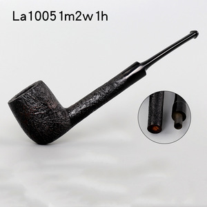 Briarwood Straight Tobacco Pipe With Horn Ring Men's Smoking Accessory Wooden Pipe Dropshipping Available - Product Image 4