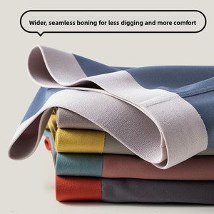 Sous-vêtements pour hommes en modal anti-bactériens 5A, à angle plat, respirants, extensibles, matière douce, confort durable, boxers - Product Image 4