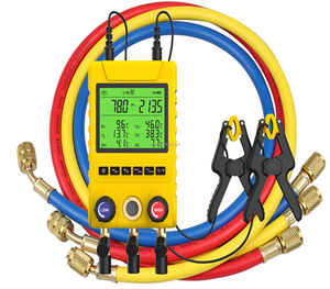 Refrigeração Vácuo Teste Manifold Gauge Set Teste <span class=keywords><strong>Digital</strong></span> Pressure Gauge Freon - Product Image 1