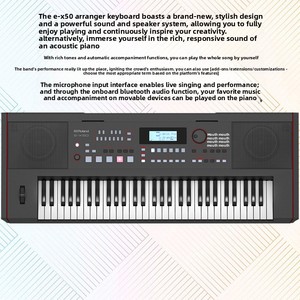 Pianos Digitales <span class=keywords><strong>Roland</strong></span> EX10 de <span class=keywords><strong>61</strong></span> <span class=keywords><strong>Teclas</strong></span> para Interpretación Profesional y Acompañamiento, <span class=keywords><strong>Teclas</strong></span> de Piano Electrónico Semipesadas EX50 - Product Image 5