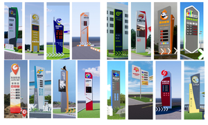 Letrero LED Rojo Impermeable de 10 Pulgadas con Formato 8.889/10 para Exhibición de Precios en Gasolineras - Product Image 2