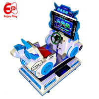 Cockpit de jeu d'arcade commercial à monoplace, à monnayeur, à mouvement, avec jeu de vol de course bimode, 25 niveaux, pour centre de jeux et centre commercial