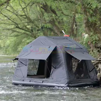 Tienda inflable portátil para exteriores, Material Oxford impermeable, capacidad para personas 2-4, tienda de techo para acampar en familia, viajar