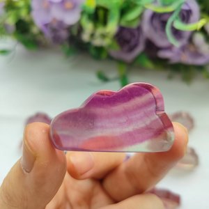 Venta al por mayor natural colorido cristal ornamento energía curación piedra caramelo fluorita nube para regalos Decoración - Product Image 3