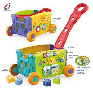 Fournisseur <span class=keywords><strong>de</strong></span> jouets éducatifs Montessori Chengji, <span class=keywords><strong>chariot</strong></span> à pousser pour bébé multifonctionnel, activité sensorielle, apprentissage, jouet - Product Image 3