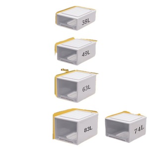 Boîte de rangement en plastique à tiroirs, rectangulaire, facile à nettoyer, pour vêtements, couettes, sous-vêtements - Product Image 5