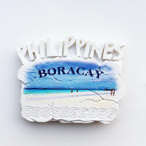 Venta directa de fábrica Suministro transfronterizo de artesanías conmemorativas turísticas de la isla de Boracay, Filipinas, Magn de estilo oceánico - Product Image 3