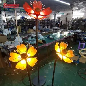 Outdoor Waterproof Artificial Plant Garden Lights Holiday Flower Decoration Lights