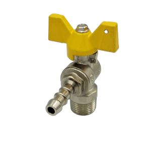 Válvula de <span class=keywords><strong>gas</strong></span> de púas de latón de 90 grados para válvula reductora de presión de latón forjado de 1/2 pulgadas LPG - Product Image 1