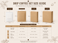 Ensemble de filtres à café UFO écologiques avec boîte en papier biodégradable et sacs en papier blancs