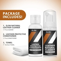 Kit d'entretien et de nettoyage du cuir écologique avec logo personnalisé, 50 ml, sans alcool, détachant pour sacs et chaussures en cuir, massage