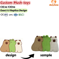 Coussin en peluche personnalisé Capybara Grenouille Chat, Réplique de conception 1:1 OEM ODM, Doux, Animal en peluche rembourré, Décoration d'intérieur, Jouet en peluche