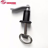 Serrure Cylindrique Marine en Alliage de Zinc Noir, Grade 2 ANSI, Placage Chrome Brillant Ms817