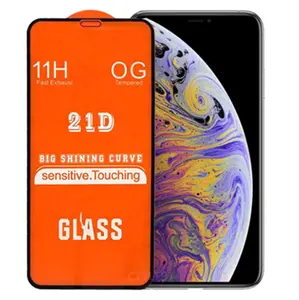 Customized 5D 6D 8D 9D 11D 12D 18D 21D Full Cover Mobile 9H Tempered Glass Screen Protector For Samsung Xiaomi Redmi Huawei