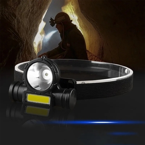 Siêu sáng USB có thể sạc lại Zoomable 3 chế độ nguồn ánh sáng kép cảm biến chuyển động rộng chùm đèn pha - Product Image 2