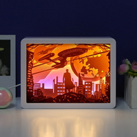 Décor mural 3D en acrylique, artisanat décoratif, film d'art, étoile, vente en gros,