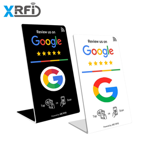 Carte cadeau personnalisée <span class=keywords><strong>QR</strong></span> <span class=keywords><strong>Code</strong></span> NFC Chip sans contact pour jouer à la carte NFC <span class=keywords><strong>Google</strong></span> Review NFC Card Tap Display Stand - Product Image 1