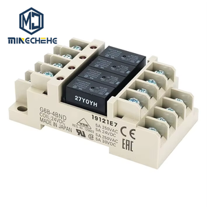 Relais terminal G6B-4BND DC24V G6B-47BND 4PST avec indicateur LED, montage sur rail DIN pour système de contrôle d'automatisation industrielle - Product Image 1