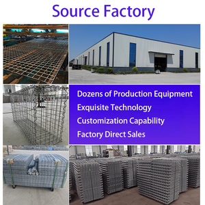 Fabrika Fiyatı Galvanizli Çelik Tel Örgü Kaynaklı Gabion Sepet Korozyona Dayanıklı Bahçe Çiti Taş Duvar Kafesi Özel Boyutlarda Kesim - Product Image 2