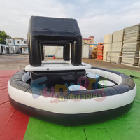 Bar flottant gonflable commercial haute capacité pour piscine, idéal pour fêtes et événements en extérieur, capacité 500 kg, garantie 3 ans