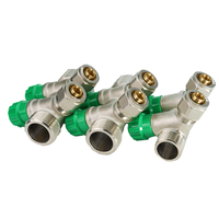 Bornic haute pression laiton Pex raccord manuel puissance eau chauffage collecteur boule Structure OEM personnalisable plomberie collecteur