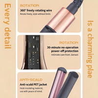 Alat Catok Rambut Hitam dan Rose Gold dengan Layar LED Digital dan Sakelar Pengunci untuk Gelombang Bergelombang yang Tebal