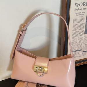 Sac carré en cuir PU tendance, à porter à l'épaule ou sous le bras, couleur unie simple, sacoche de qualité supérieure pour femme - Product Image 5