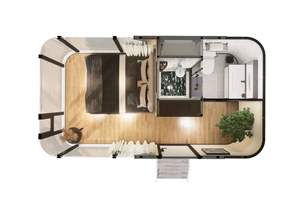 <span class=keywords><strong>Maison</strong></span> mobile <span class=keywords><strong>d</strong></span>'usine <span class=keywords><strong>Maison</strong></span> capsule écologique Espace de contrôle intelligent <span class=keywords><strong>Maison</strong></span> préfabriquée 110-240V CE - Product Image 2