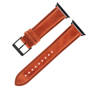 Heqi-Correa de cuero para <span class=keywords><strong>Apple</strong></span> <span class=keywords><strong>Watch</strong></span>, correa de reloj de 41mm, 45mm, cera de aceite de grano superior, <span class=keywords><strong>nuevo</strong></span> diseño <span class=keywords><strong>2022</strong></span> - Product Image 3
