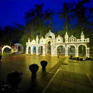 Creative LED Castle <b>Light</b> Structure for Commercial Outdoor Landscape Projects and Seasonal Holiday Events - Product Image 1