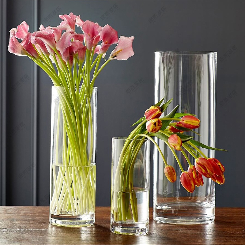 Factory Produced Wholesale Glass Flower Vase for Home Decor