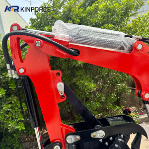 Mini-excavatrice compacte à chenilles en caoutchouc de 0,8 à 1 tonne, diesel, électrique, hydraulique, pour jardin, ferme, construction, certifiée CE ISO EPA - Product Image 6