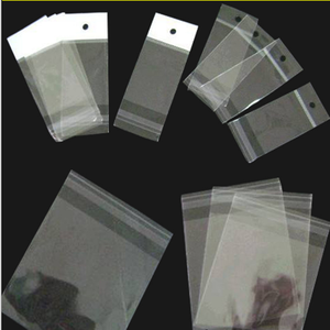 Colorful Printed Self Adhesive Seal OPP Plastic Bag With Header