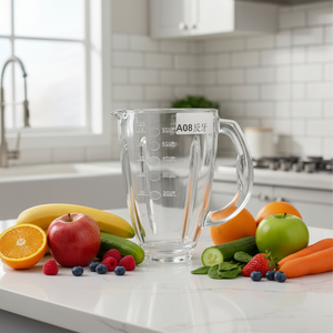 A08 <span class=keywords><strong>KEN</strong></span>- WOOD Food Professor 6 -CUP Jar Mixer Remplacement Transparent Jug Juicer Juicer Blender Pièces détachées - Product Image 1