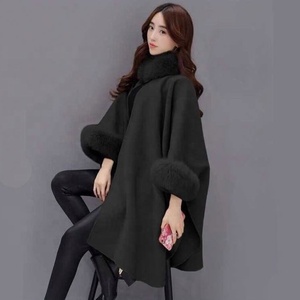 New Design Casual Wool <strong>Coat</strong> for <strong>Women</strong> Long Winter Formal Jacket with Fur Warm Poncho Shawl Cloak in Plus Sizes <strong>S</strong>-5XL - Product Image 3