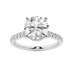 Anillo fino de estilo Vintage de oro de 14 quilates, Diamante cultivado en laboratorio certificado IGI, Perla de lujo, compromiso para mujer, regalo de aniversario de boda, bisel - Product Image 1