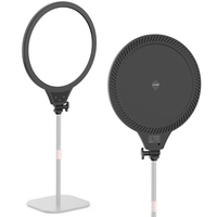 Lampe de panneau LED bicolore R10 Studio DC 24V 22W avec éclairage périphérique, télécommande, température de couleur réglable, portable pour selfies