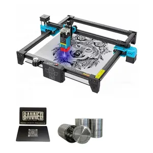 Twolaser Metal lazer gravür malzemeleri toptan Cnc gravür Mini 3D lazer yazıcı oyma makinesi