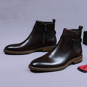Botas de Cuero Genuino para Hombre 2025, Lavables, Hechas a Mano con Tecnología Goodyear, Estilo Retro, Amekaki, con Cordones, Antideslizantes - Product Image 6