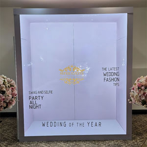 लक्जरी शादी फोटोग्राफी पृष्ठभूमि सजावट pvc पत्रिका फोटो बूथ बॉक्स पृष्ठभूमि कार्यक्रम बूथ फोटोग्राफी प्रोप्स - Product Image 5