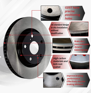 GDST OEM 680758R Auto Part Front Disc Rotor Disque de frein en céramique pour <span class=keywords><strong>FORD</strong></span> EXPLORER FLEX TAURUS LINCOLN MKS MKT - Product Image 3