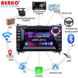 7 Inch Android 12 4+64G DSP Carplay Car Stereo For B-Class W245 W169 For Viano Vito W639 For Sprinter W906