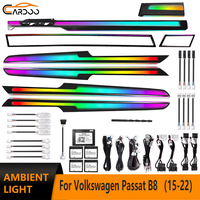 Éclairage d'ambiance Cardoo pour Volkswagen Passat B8 2015-2022, éclairage LED dynamique intérieur, garniture colorée, accessoires de mise à niveau du tableau de bord