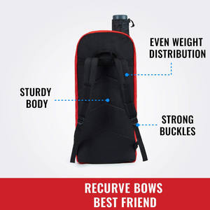 Mochila de Arquería Nika para Viaje, Estuche para Arco Recurvo Desmontable, Bolsa Profesional para Arco con Bolsillo para Tubo de Flechas y Acolchado para Caza - Product Image 5