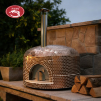 Four à pizza au feu de bois de comptoir portable avec design en Chine prix d'usine en gros