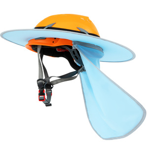 Casco Canle con Visera Azul y Rosa para Montañismo, Escalada en Roca, Protección Solar con Solapa para el Cuello - Product Image 1