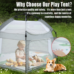 Tenda Gioco Pop-up Pieghevole in Tessuto Prodigy UF005 per Neonati, <span class=keywords><strong>Casa</strong></span> Giocattolo Sportiva 160cm per Uso Interno ed Esterno - Product Image 2