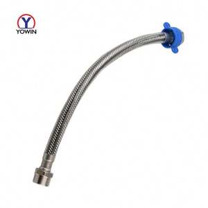 Гибкий шланг Yowin из алюминия и нейлона высокого давления, плетеный шланг с ПВХ покрытием F1/2xM 1/2 40 см - Product Image 1